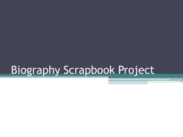 Biography Book Projectx