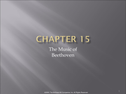 Chapter 15 The Music of Beethoven