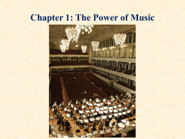 Listening to Music - MUS 231: Music in Western Civ