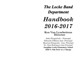 Band Handbook II-B1 - Josephine Locke Elementary School