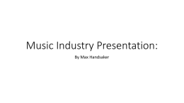 Music Industry - VET Music/Tech Production