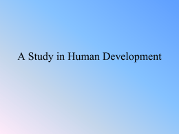 A Study in Human Development
