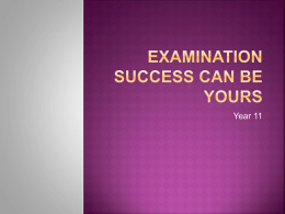 Exam Success Can Be Yours