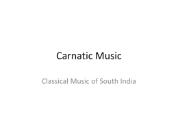 Carnatic Music India