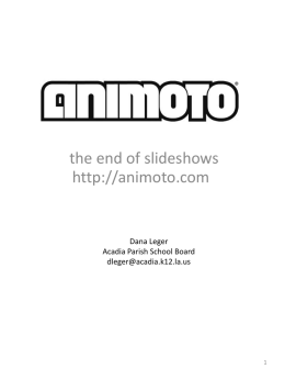 What is Animoto?