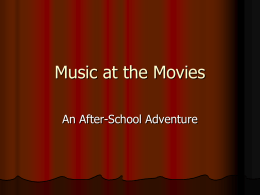 Music at the Movies