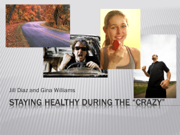 H-59 Staying Healthy During the Crazy