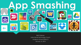 App Smashing - Anderson District 2 Technology