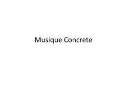 Musique Concrete