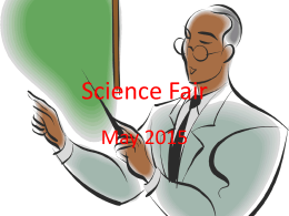Science Fair - Ms. Pineda`s Class
