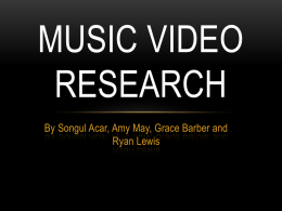 Music Video Research