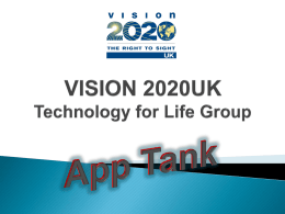App Tank - Vision 2020 UK
