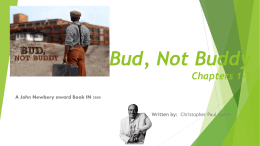 Bud, Not Buddy - cloudfront.net