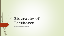 Biography of Beethoven