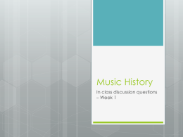 Music History - EVHSMMC