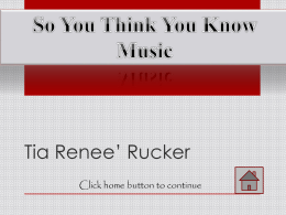 So You Think You Know Music?