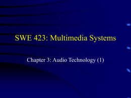 Audio Technology (Part 1)