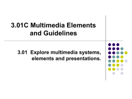 3.01C Multimedia Elements and Guidelines