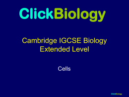 Cells1 - ClickBiology