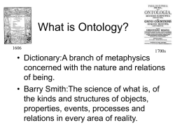 What is Ontology?