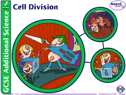 3. Cell Division - Mrs. Nicolai's Science Class