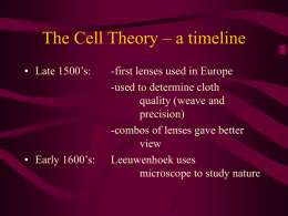 10 The Cell Theory