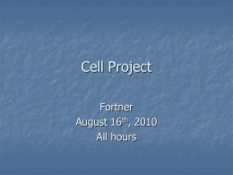 Cell Project demo