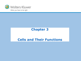 Chapter 1: Organization of the Human Body