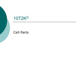 Cell Parts - High School Science Help