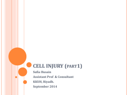 CELL INJURY - Center