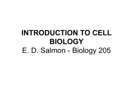 introduction to cell biology