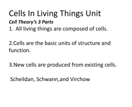 Cell Theory and Cell Partsx