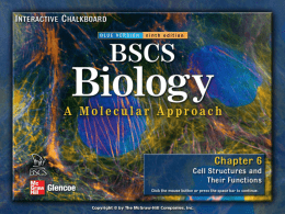 BSCS Chapter 06 - HonorsBiology2016-17
