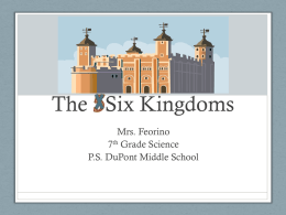 PowerPoint Presentation - The Six Kingdoms