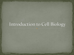History of Cell Biology