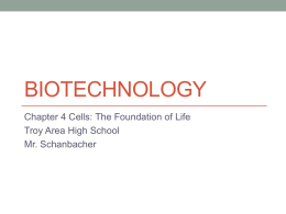 Biotechnology - Troy Area School District