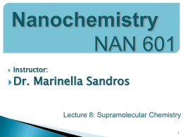 Lecture 8_Supramolecular Chemistry