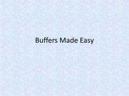 Buffers Made Easy
