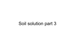 Soil solution part 3