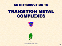 transition metal complexes