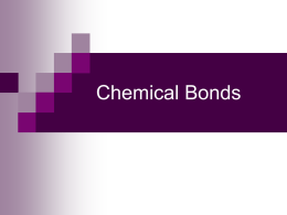Chemical Bonds - coellochemistry