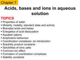 Water as a Brønsted acid or base