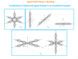 Ligand Field Theory: π Bonding