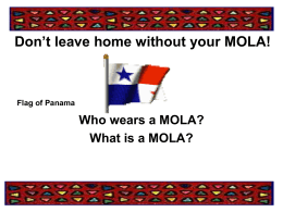 So you want to wear a MOLA? - University Center Rochester