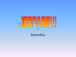 butterfly jeopardy
