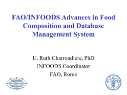Food Composition Data - Food and Agriculture Organization of the