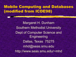 mobile computing and databases