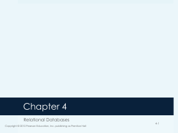 Chapter 4 - Pearson Higher Education