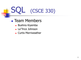 SQL Origins