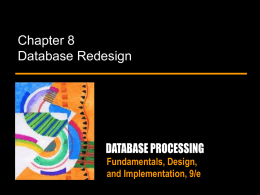 Database Redesign